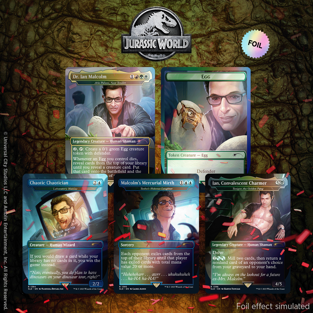 Secret Lair x Jurassic World: Dr. Ian Malcolm Foil Edition