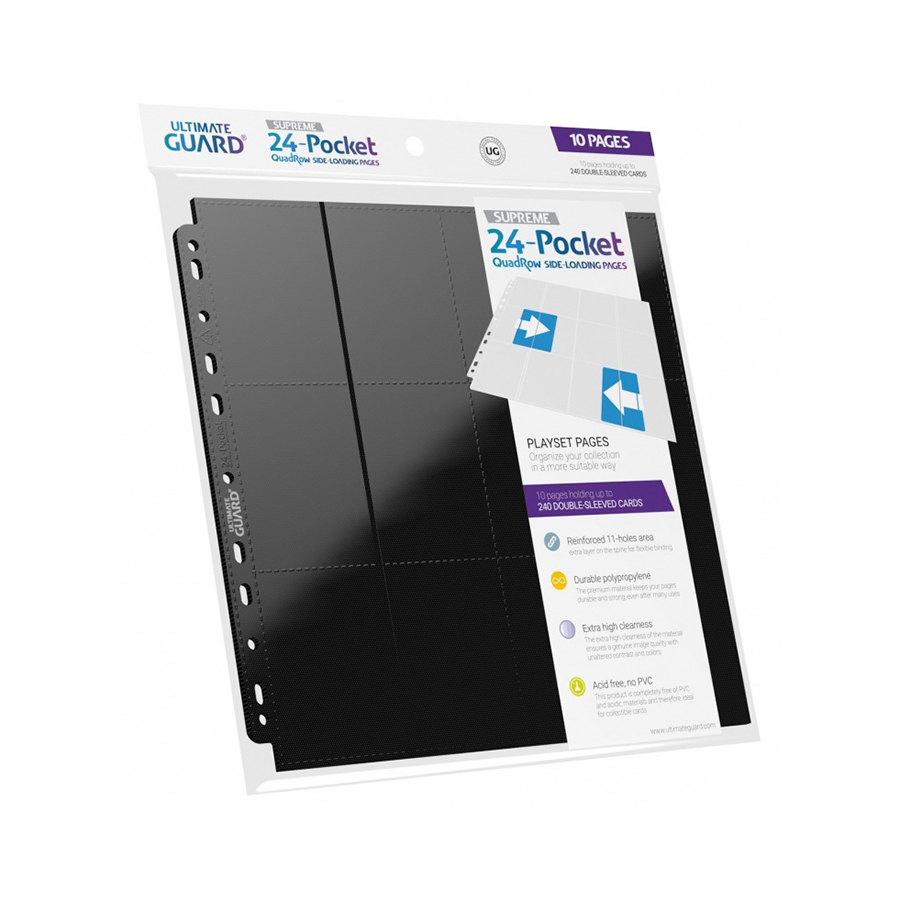 24 Pocket Sideloading Pages (10 Pages Bag)