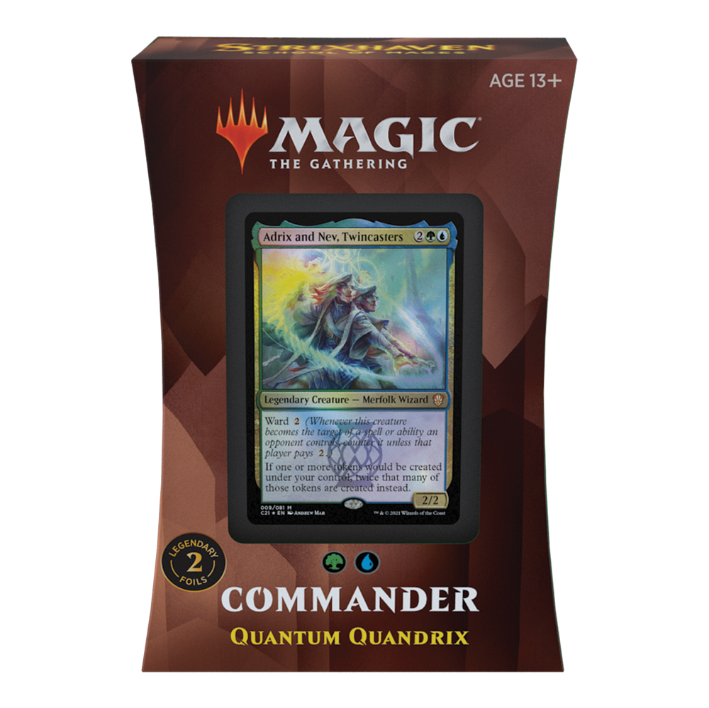 Strixhaven Commander Deck – Quantum Quandrix (Blue-Green)