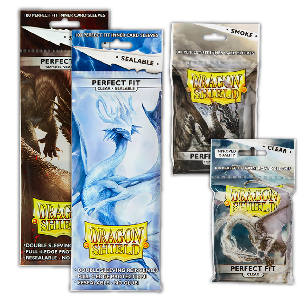 Dragon Shield Sleeves: Perfect Fit Sealable Japanese Size Clear (100), Card Games