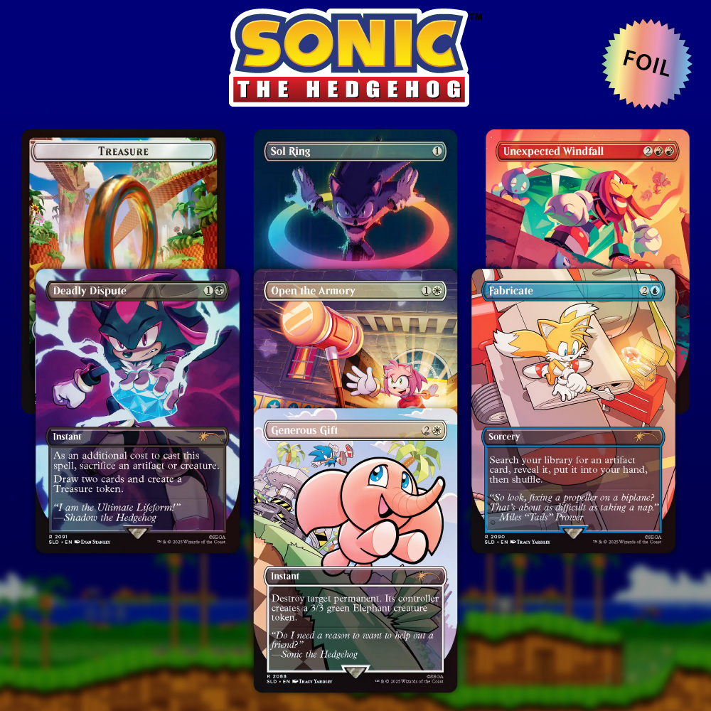 Secret Lair x Sonic Chasing Adventure Foil Edition