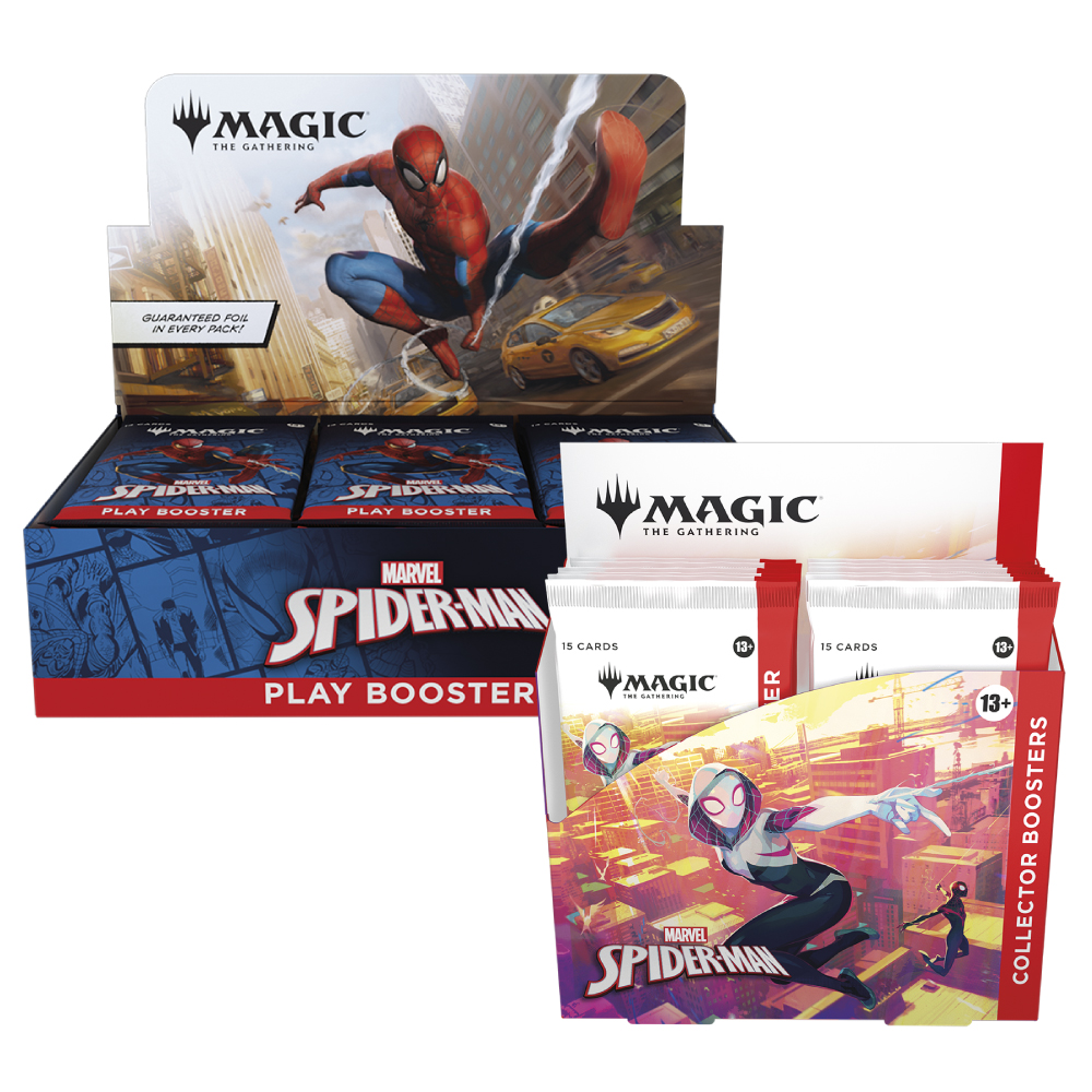 Marvel's Spider Man - Play Booster & Collector Booster Box Bundle