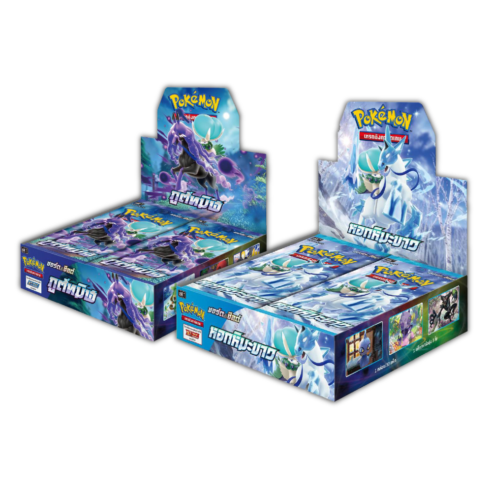  Pokemon Booster Box - หอกหิมะขาว + ภูติทมิฬ