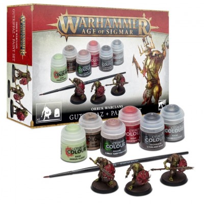 Orruk Warclans Gutrippaz + Paints Set