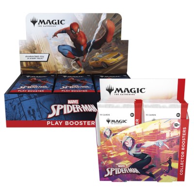 Marvel's Spider Man - Play Booster & Collector Booster Box Bundle